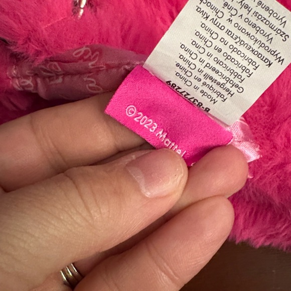 Barbie Mattel Y2K Purse Small Faux Fur Barbie Charm Snap Closure Purse - Picture 9 of 14